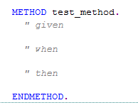 Struktur einer ABAP-Unit-Test Methode